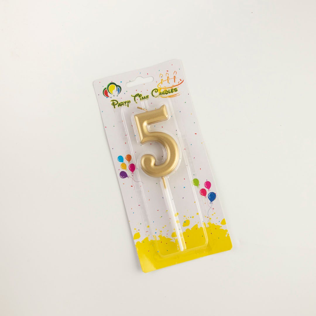 GOLDEN NUMBER CANDLES