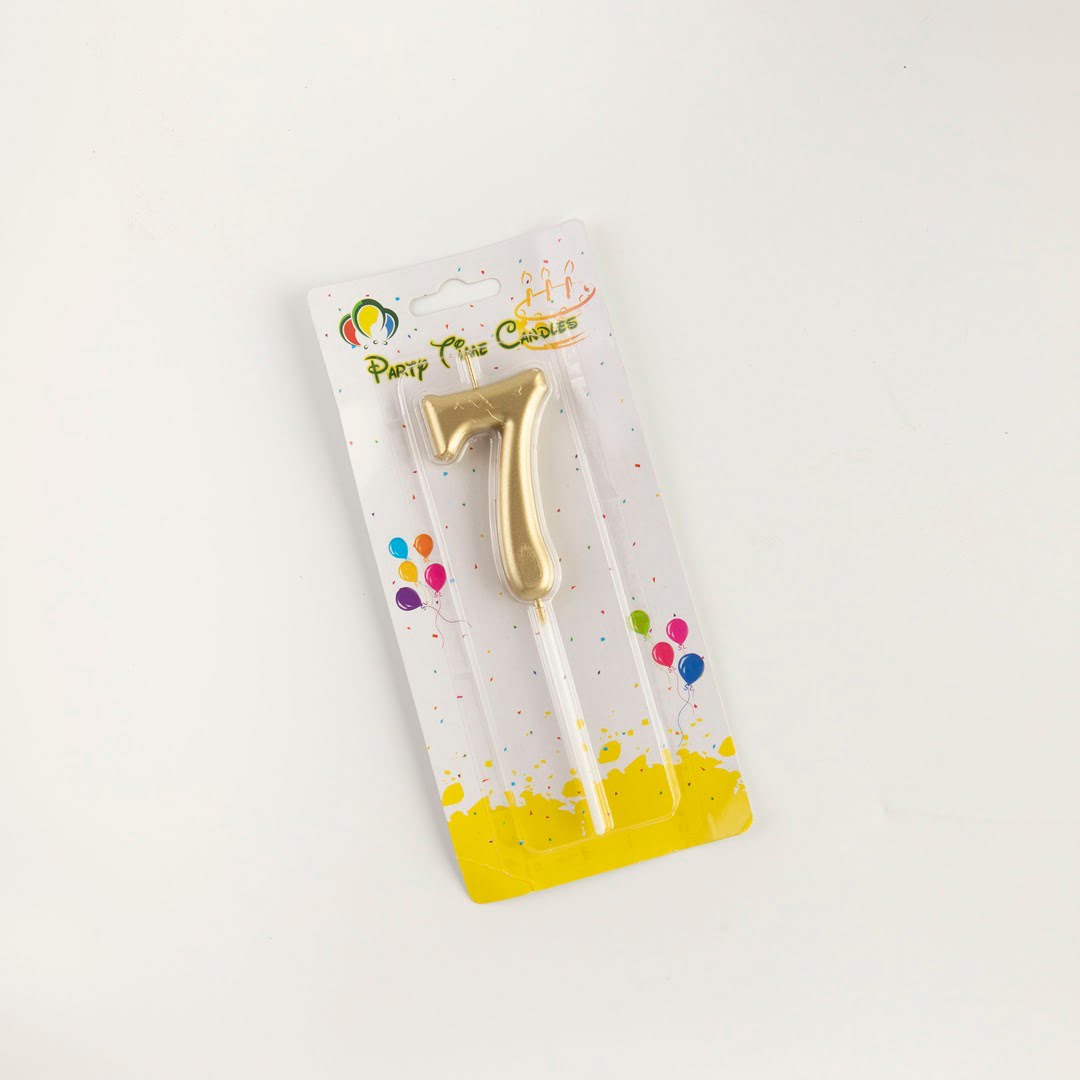 GOLDEN NUMBER CANDLES