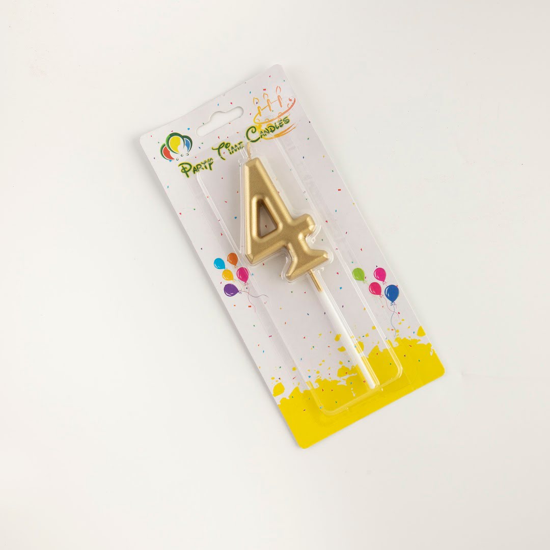 GOLDEN NUMBER CANDLES