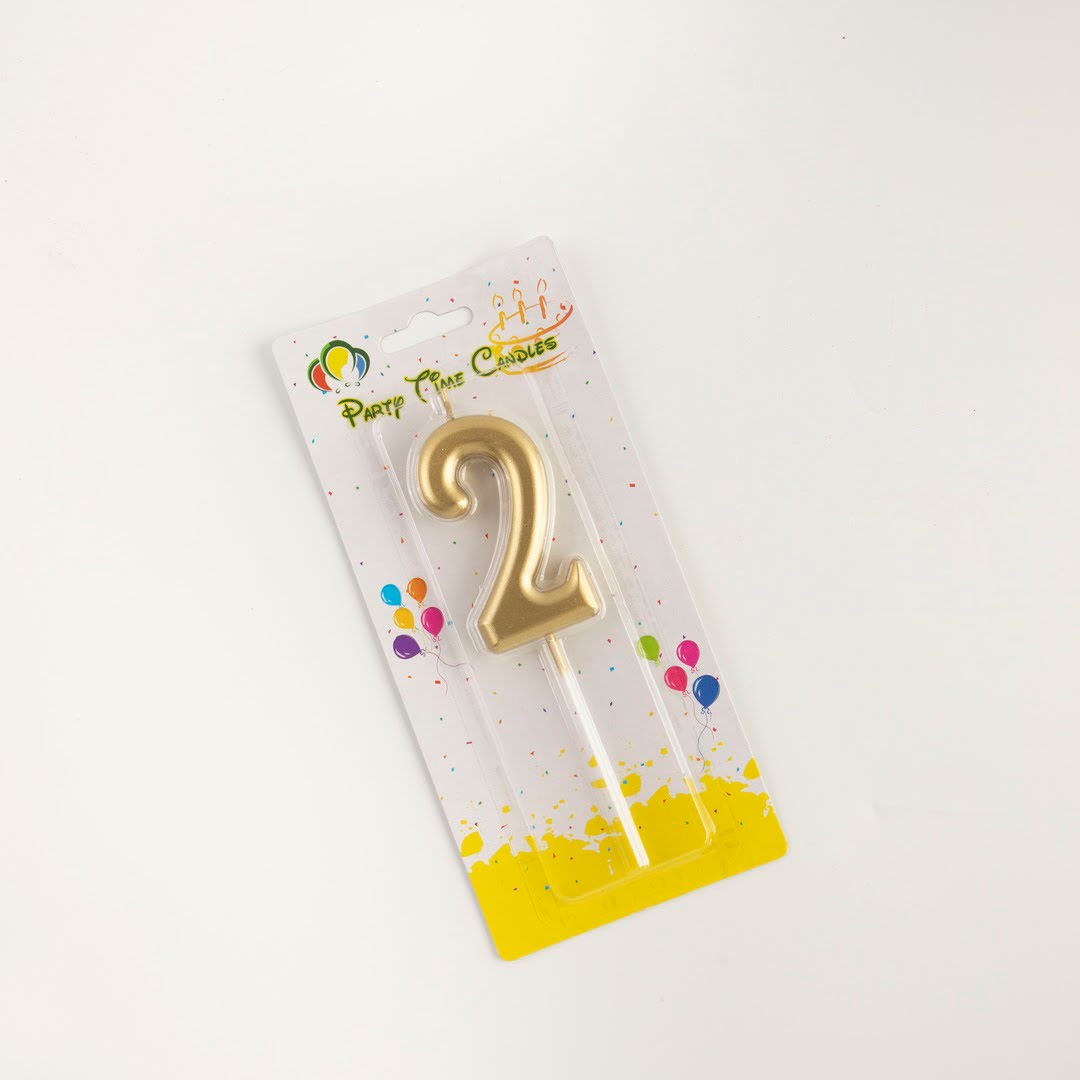 GOLDEN NUMBER CANDLES