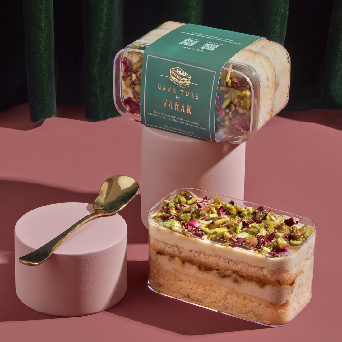 ROSE PISTACHIO CAKE TUB