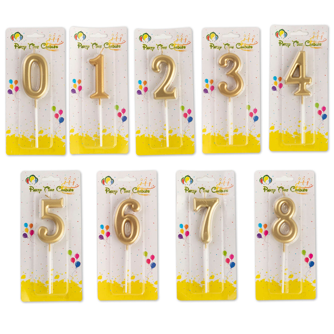 GOLDEN NUMBER CANDLES