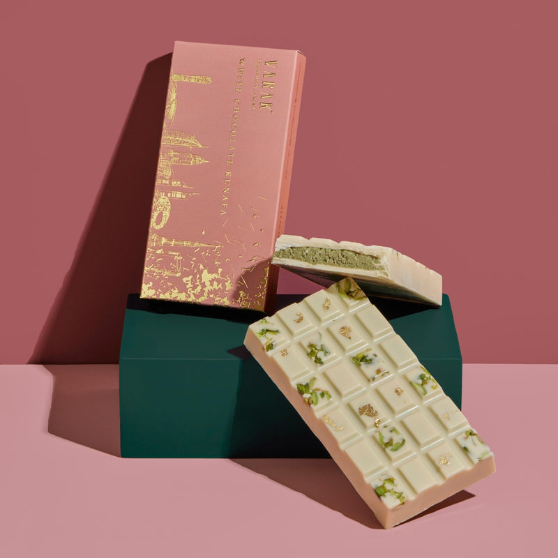 WHITE CHOCOLATE KUNAFA BAR