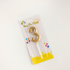 GOLDEN NUMBER CANDLES