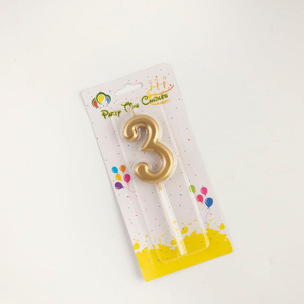 GOLDEN NUMBER CANDLES
