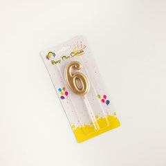 GOLDEN NUMBER CANDLES
