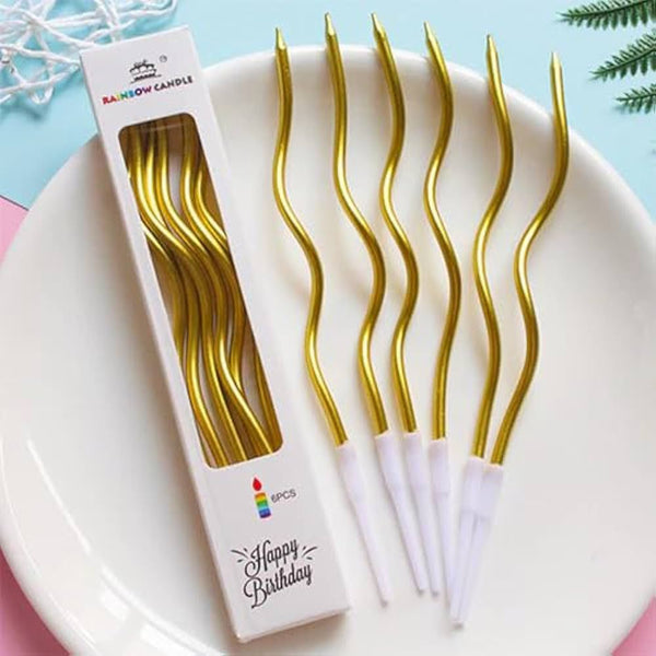 GOLD SPIRAL CANDLES
